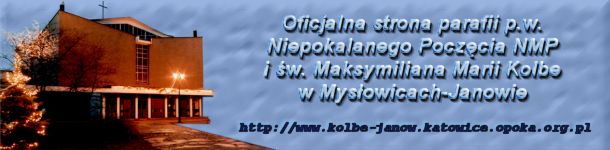 Oficjalna strona parafii p.w. Niepokalanego Poczcia NMP i w. Maksymiliana Marii Kolbe w Mysowicach-Janowie; http://www.kolbe-janow.katowice.opoka.org.pl